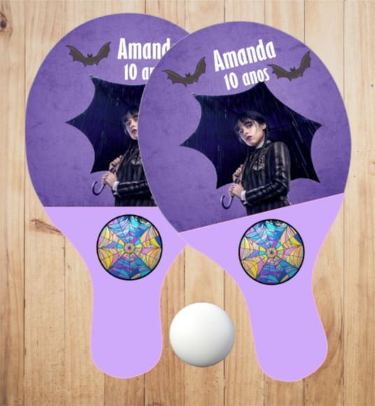 15 pares de Raquetes de Ping Pong Personalizadas Wandinha