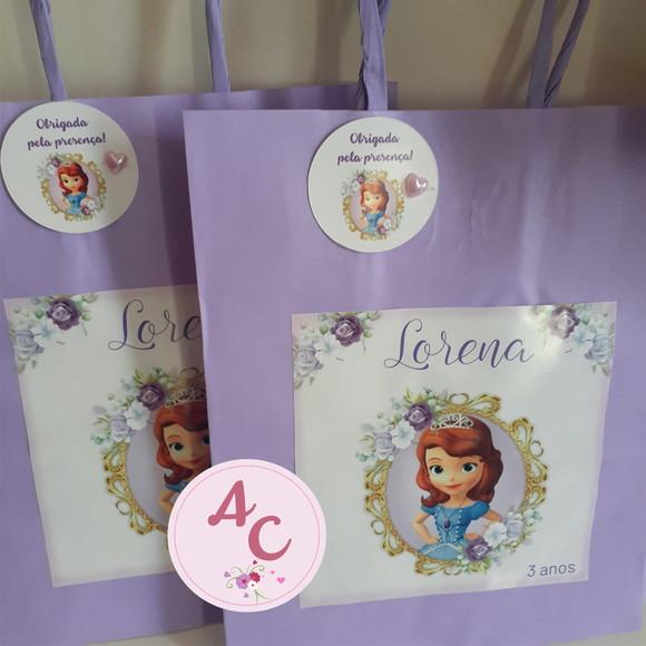 20 Sacolas de Papel Sofia + Tag