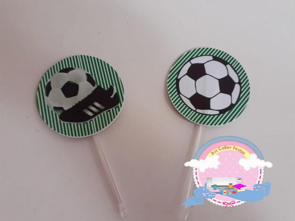 50 Topper para Doces Futebol