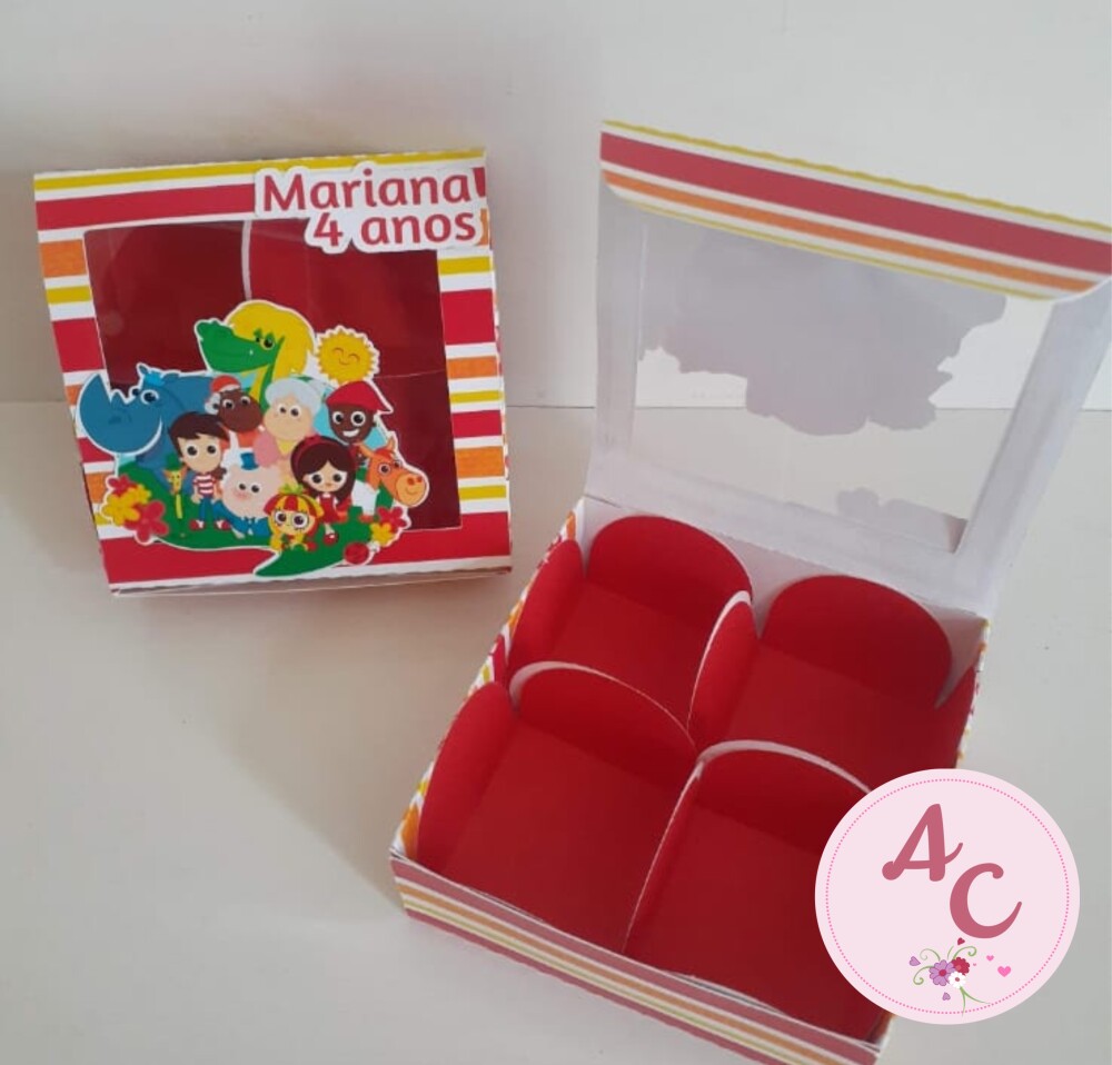 10 Caixas para 4 Doces Sitio do Pica Pau Amarelo