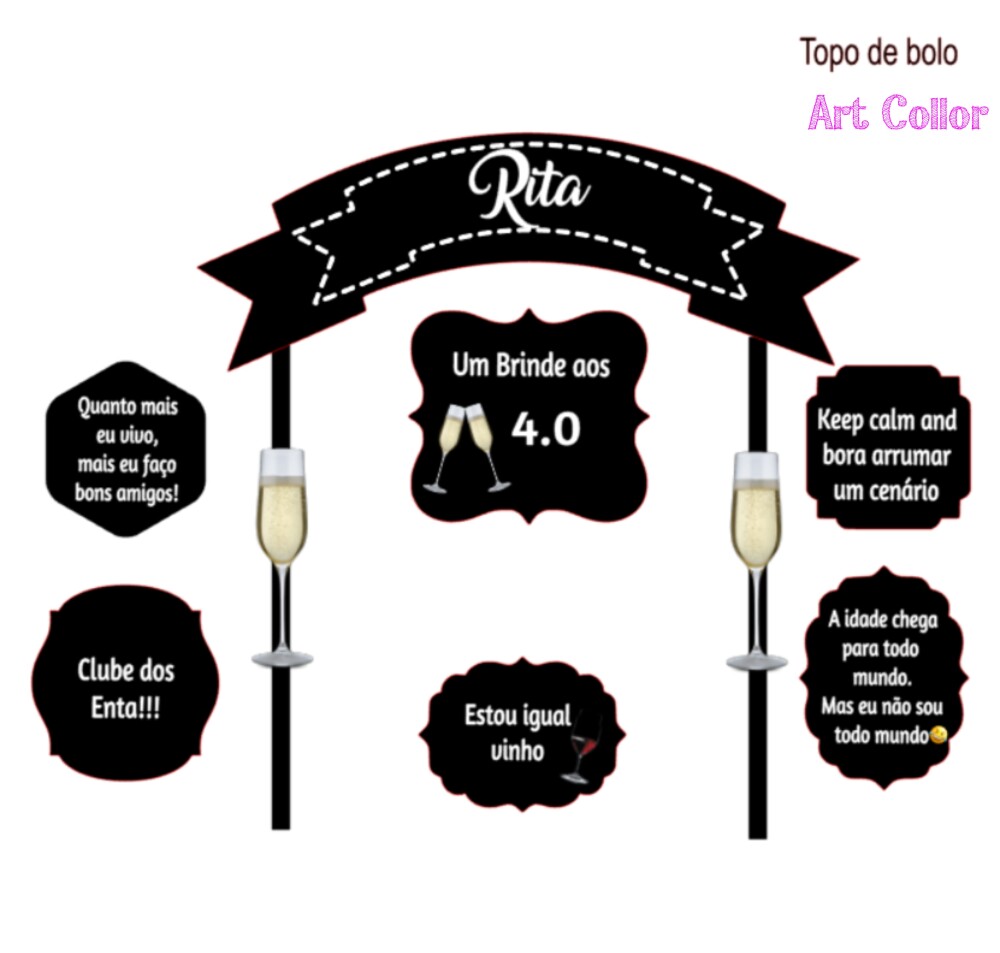 Topo de Bolo 40 anos
