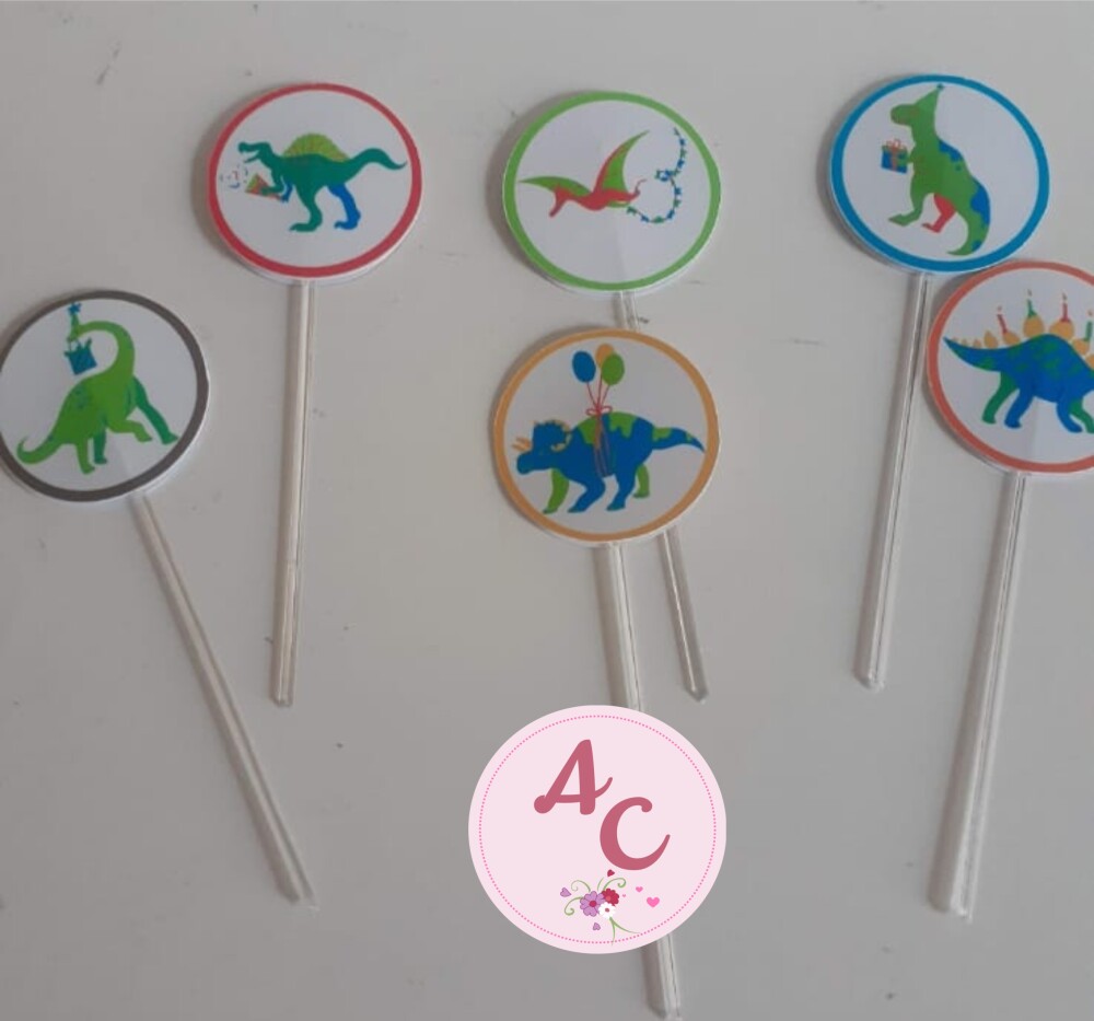 50 Topper para Doces Dinossauros