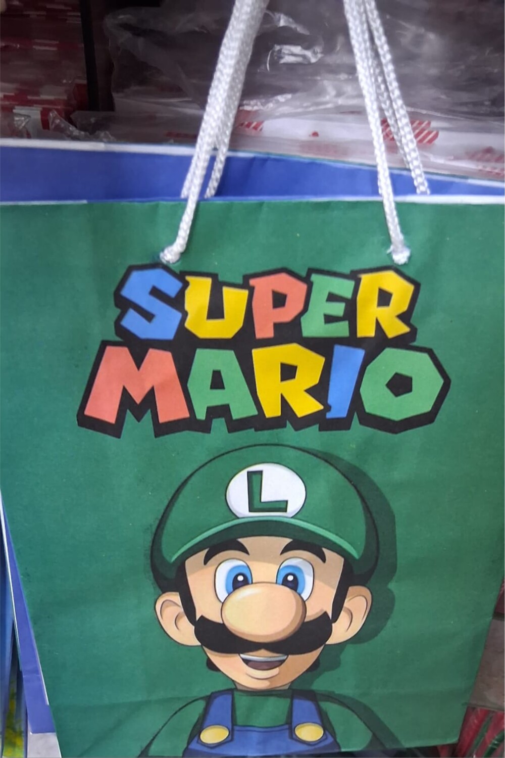30 Sacolas de papel Super Mario