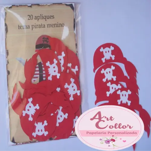 50 Apliques Pirata