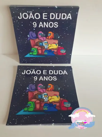 20 Adesivos Among Us
