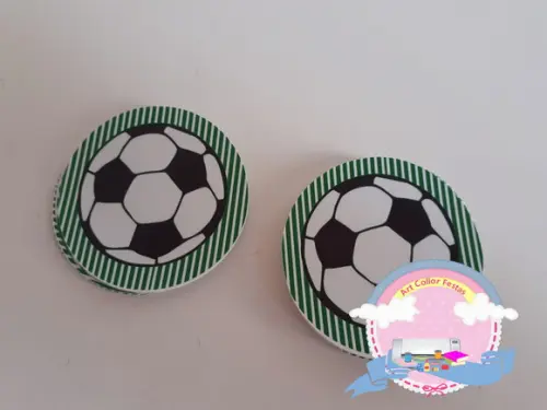 50 Adesivos redondo  Futebol