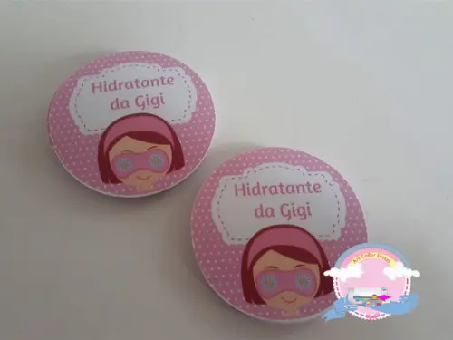 50 Adesivos redondo Spa