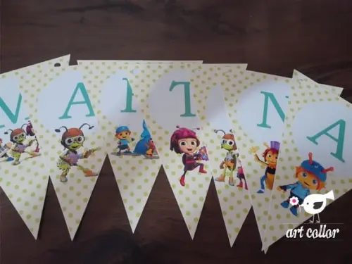 10 Bandeirolas Beat Bugs