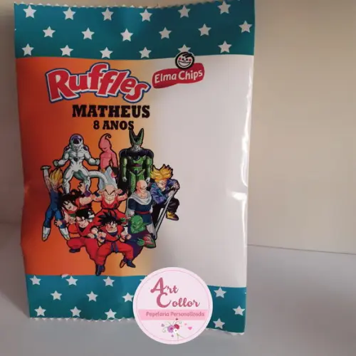 15 Batatas Ruffles Personalizada Dragon Ball
