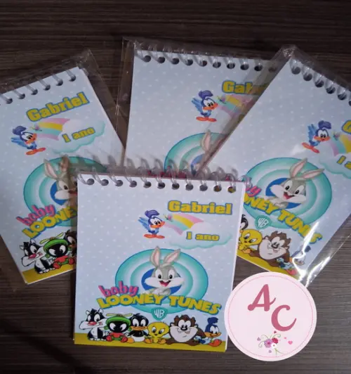 20 Bloquinhos Baby Looney Tunes