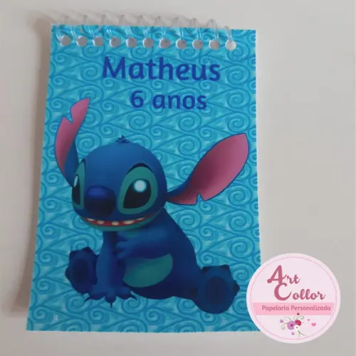 20 Bloquinhos Stitch