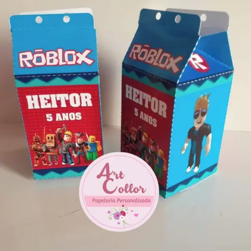 10 Caixas Milk Personalizada Roblox