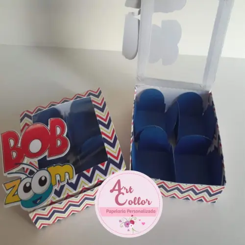 10 Caixas para 4 Doces Bob Zoom