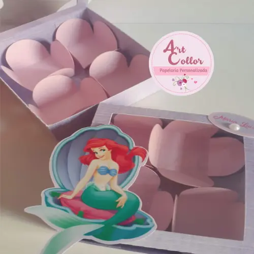 10 Caixas para 4 Doces Ariel
