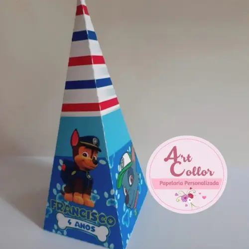 10 Caixas Pirâmide Patrulha Canina