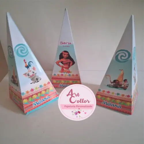 10 Caixas Pirâmide Moana