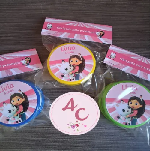 20 Copos Retrátil Personalizado a Casa Magica da Gabby