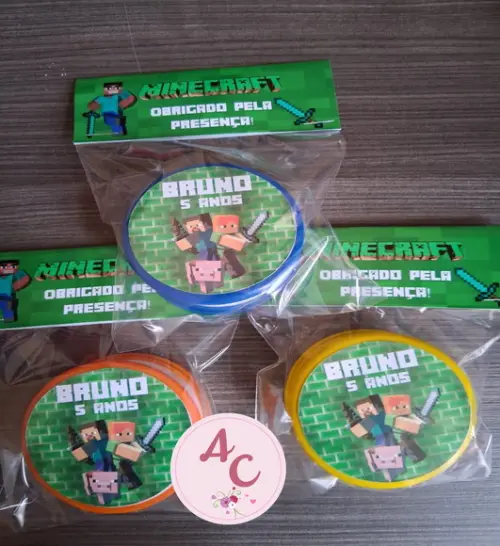 20 Copos Retrátil Personalizado Minecraft
