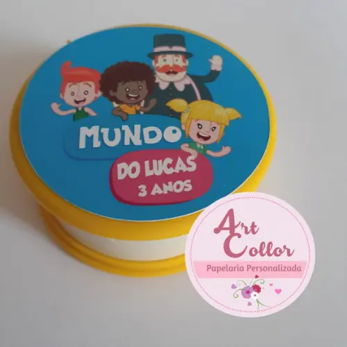 20 Copos Retrátil Personalizado Mundo Bita