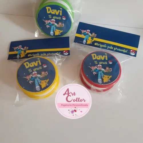 20 Copos Retrátil Personalizado Pokemon