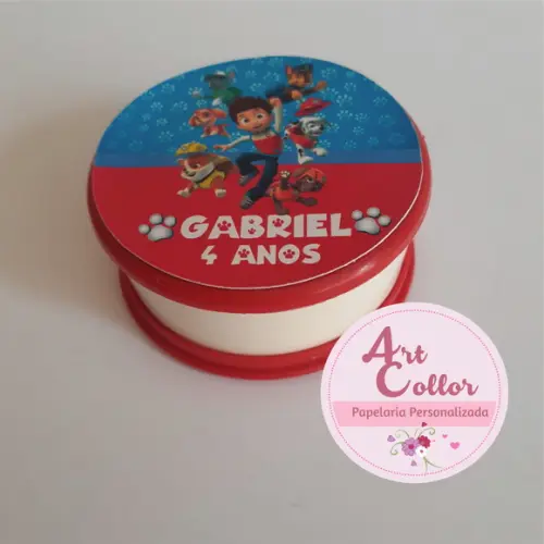 20 Copos Retrátil Personalizado Patrulha Canina