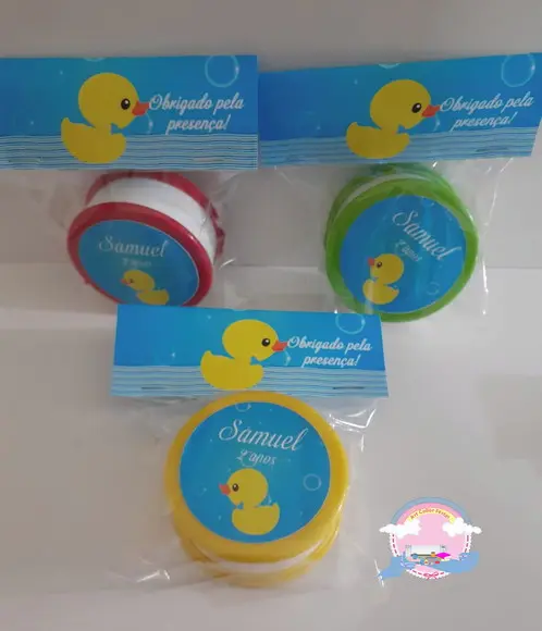 20 Copos Retrátil Personalizado Patinho