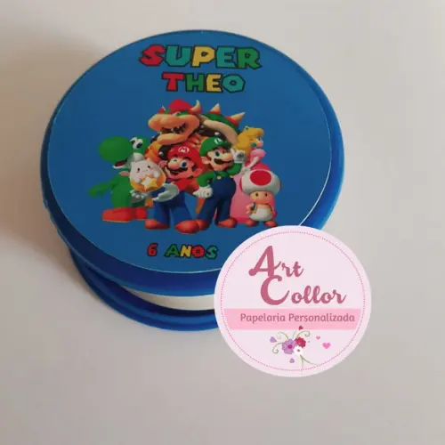 20 Copos Retrátil Personalizado Super Mario