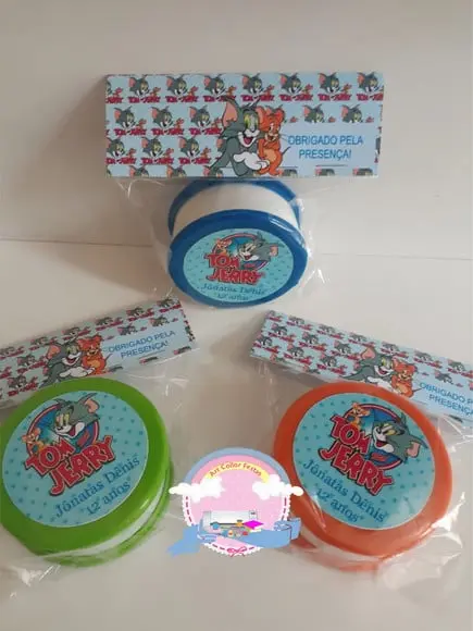 20 Copos Retrátil Personalizado Tom e Jerry