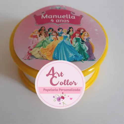 100 Copos Retrátil Personalizado Princesas