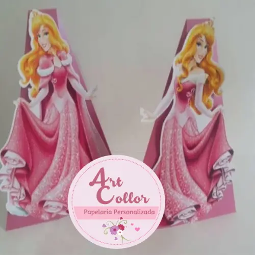 6 Display Princesa Aurora Bela Adormecida