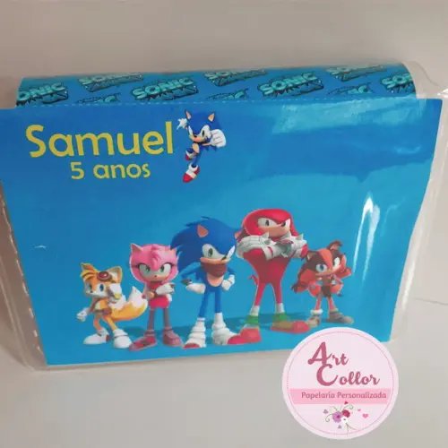 15 Estojos de pintura 20 peças Sonic
