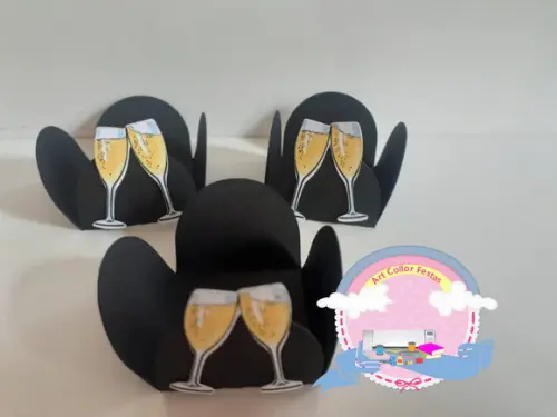 100 Forminhas Taça de Champagne