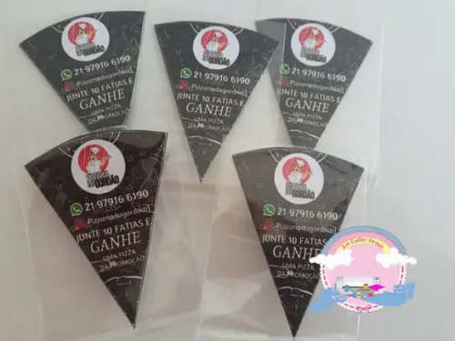 100 Imãs de Geladeira Fatia de Pizza