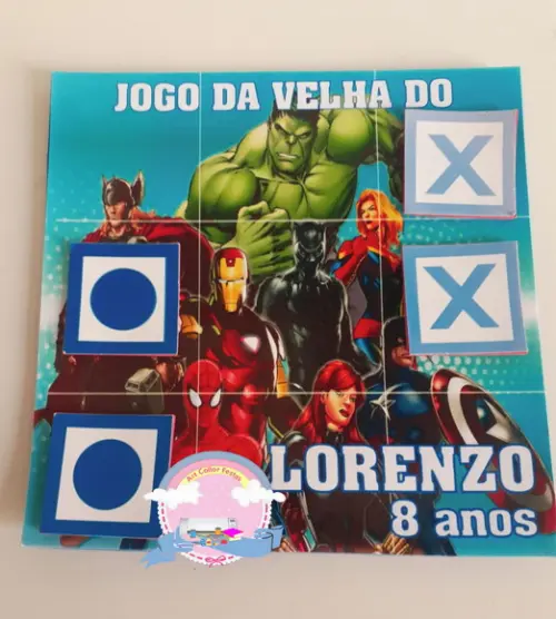 20 Jogos da Velha Vingadores