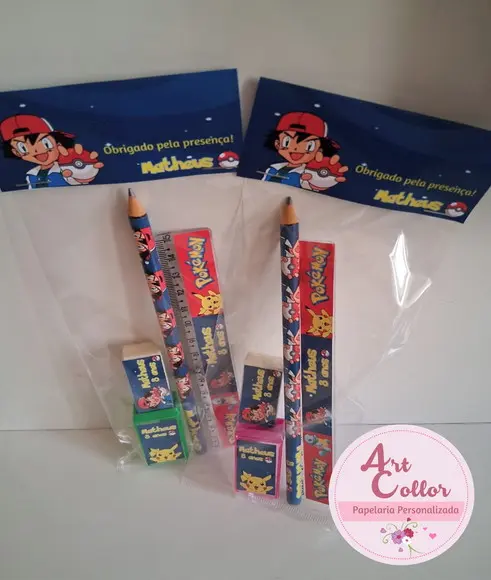 15 Kits Escolar Pokemon