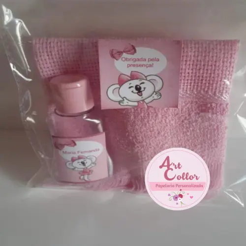 15 Kits Toalhinha + Sabonete Liquido Lilica