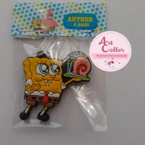 20 Chaveiros Emborrachado Bob Esponja