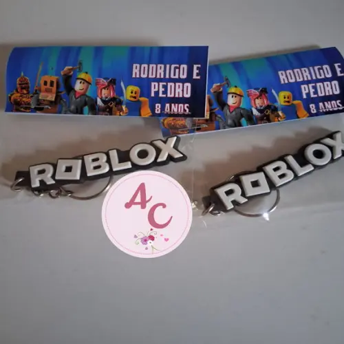 20 Chaveiros Emborrachado Roblox