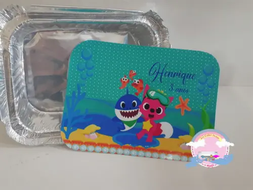 30 Marmitinhas Personalizada Baby Shark