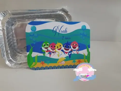 30 Marmitinhas Personalizada Baby Shark