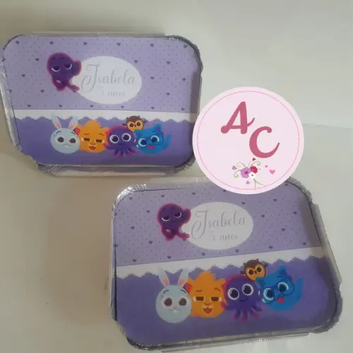 30 Marmitinhas Personalizada Bolofofos