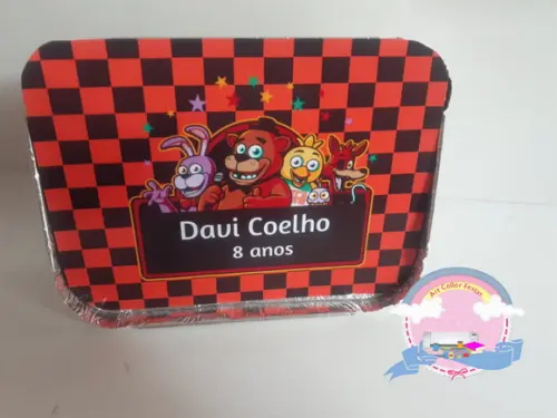 30 Marmitinhas Personalizada Five Nights At Freddy