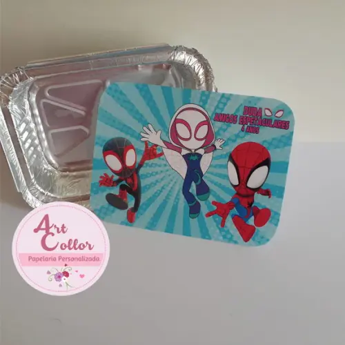 30 Marmitinhas Personalizada Spidey e Seus Amigos Espetaculares