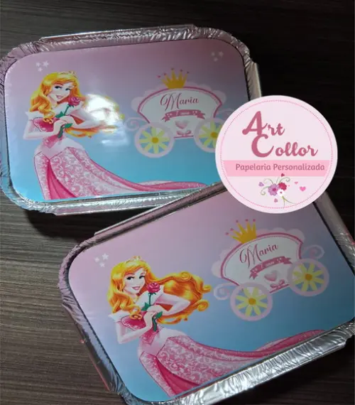 30 Marmitinhas Personalizada Princesa Aurora