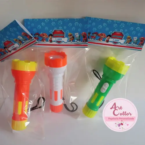 15 Mini Lanternas Patrulha Canina