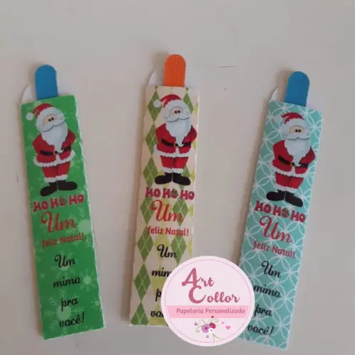 20 Mini Lixas de Unha Natal