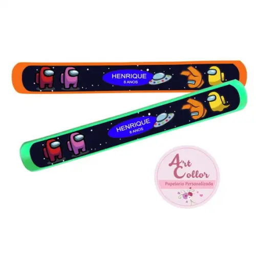 25 Pulseiras Bate Enrola Among Us