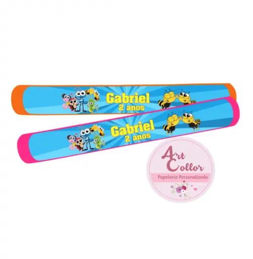 25 Pulseiras Bate Enrola Bob Zoom