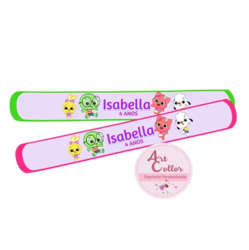 25 Pulseiras Bate Enrola Eu Amo Aprender