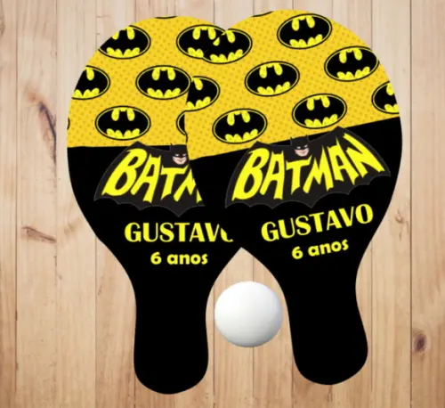 15 pares de Raquetes de Ping Pong Personalizadas Batman